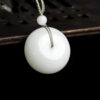 主图_001 Ping An Kou - Premium Hetian Mutton Fat Jade Pendant