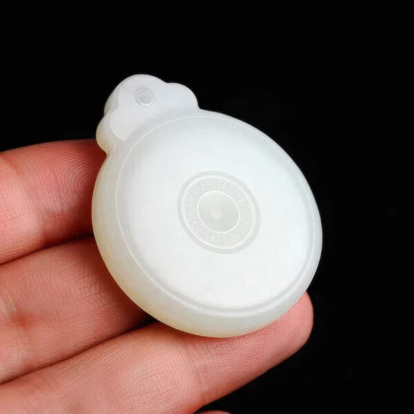 主图_001 (2) Mutton Fat Jade Blessing Disc - Hetian Jade