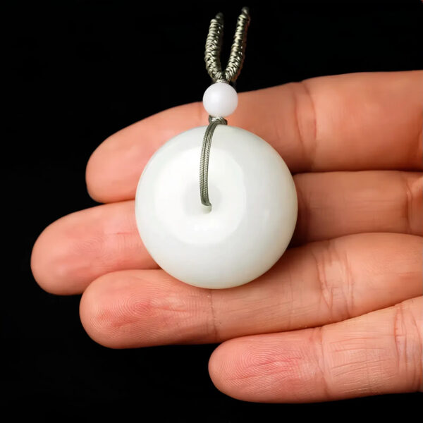 主图_003 Ping An Kou - Premium Hetian Mutton Fat Jade Pendant